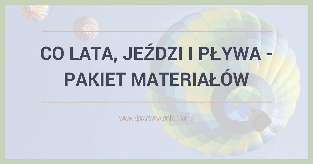 Co lata, jeździ i pływa