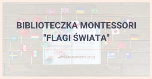 Biblioteczka Montessori "Flagi świata"